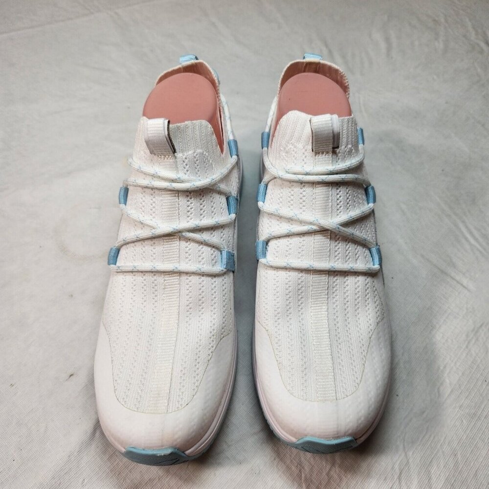 Nurture Restore Women's size 6.5 M Lace Up Comfort Sneakers White blue Shoes 304 - Picture 3 of 8
